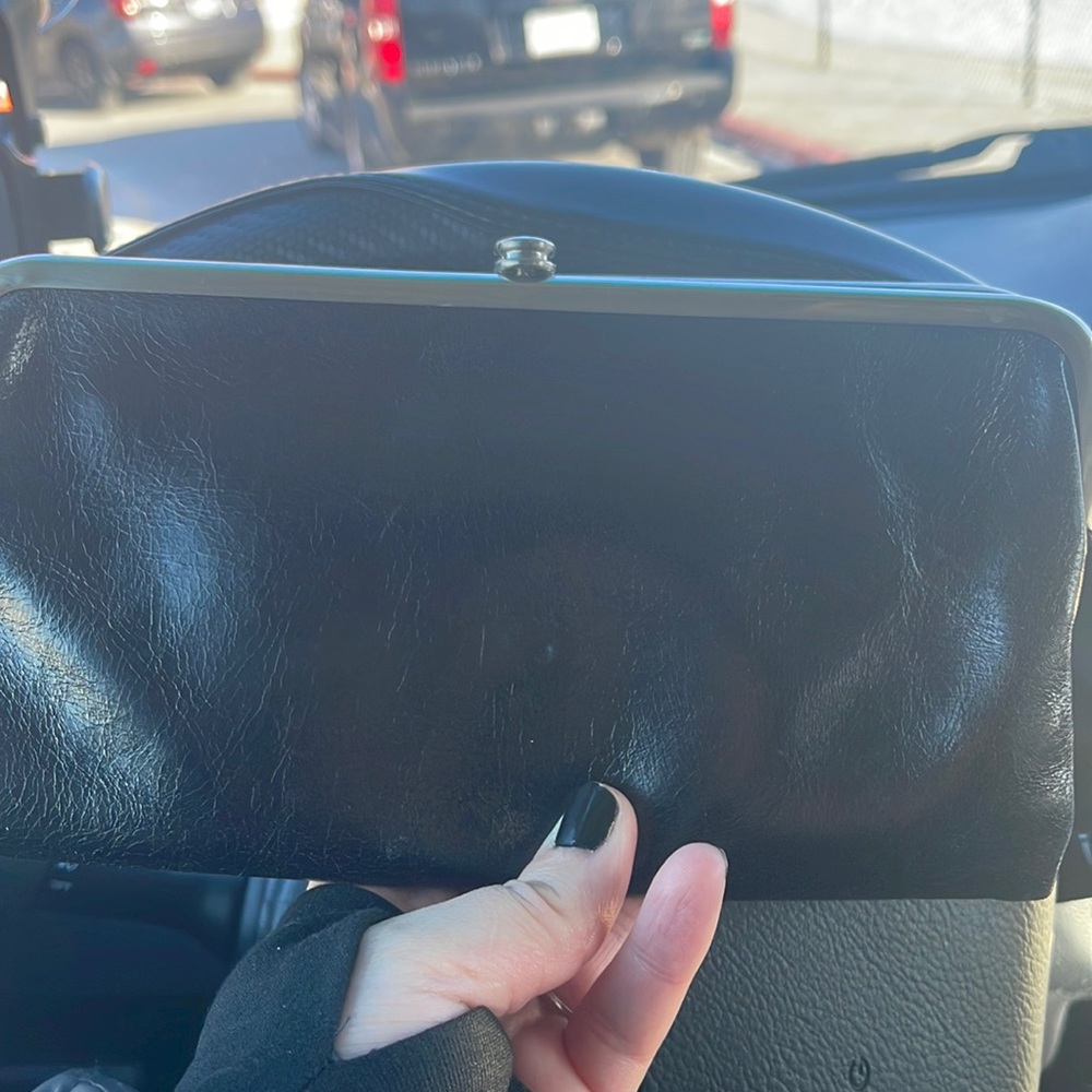Black hobo wallet